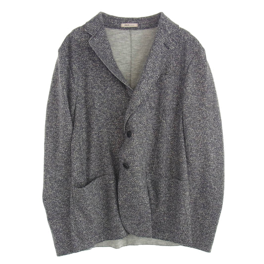Emporio Armani エンポリオ・アルマーニ COLLEZIONI コレッツィオーニ Tailored Jacket テーラード ジャケット グレー グレー系 マルチカラー系 ITA 50【中古】
