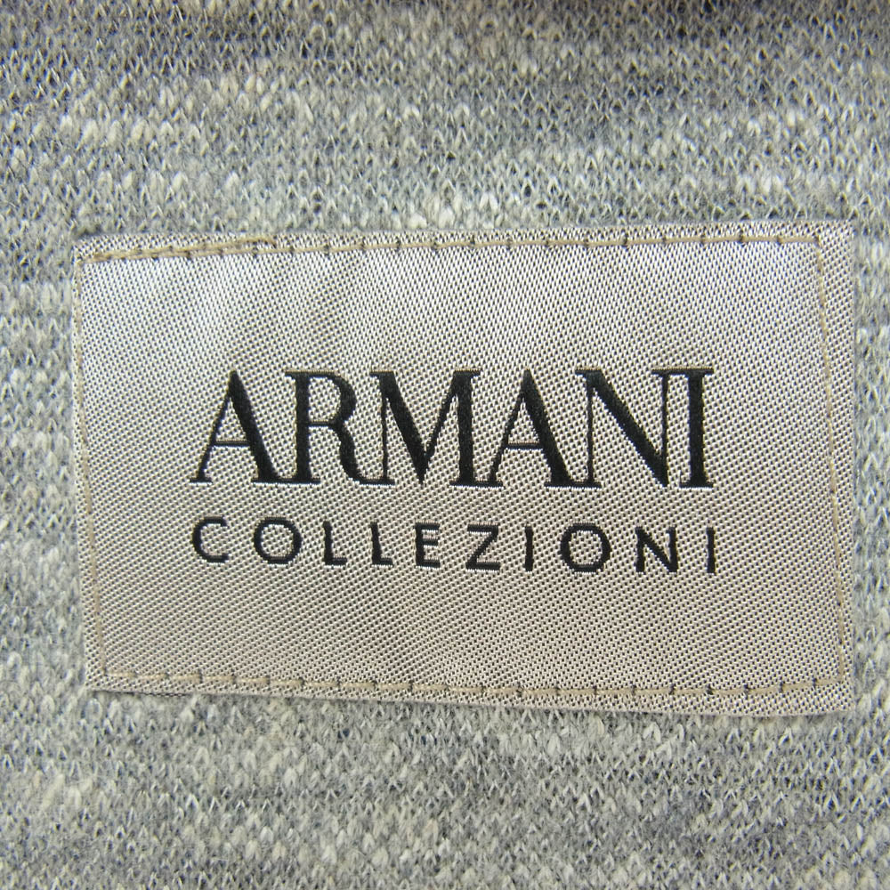 Emporio Armani エンポリオ・アルマーニ COLLEZIONI コレッツィオーニ Tailored Jacket テーラード ジャケット グレー グレー系 マルチカラー系 ITA 50【中古】