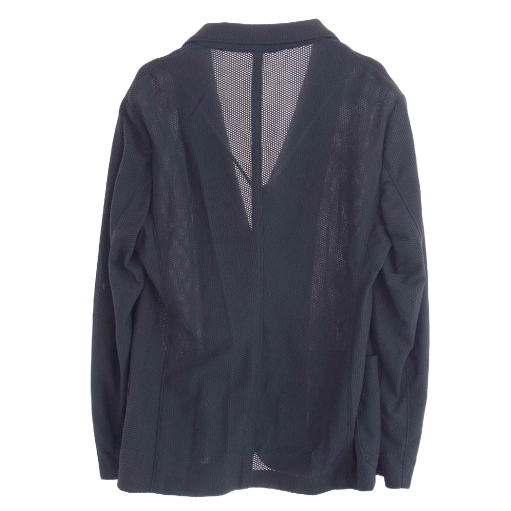 Emporio Armani エンポリオ・アルマーニ COLLEZIONI コレッツィオーニ メッシュ ジャケット ネイビー系 48【中古】