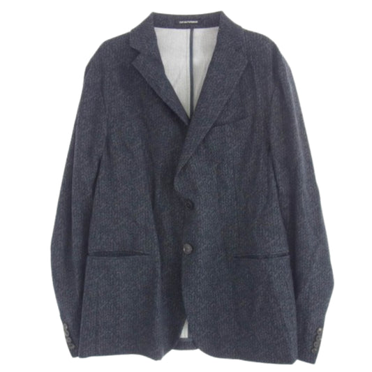 Emporio Armani エンポリオ・アルマーニ Tailored Jacket テーラード ジャケット ネイビー ネイビー系 グレー系 EU 50【中古】