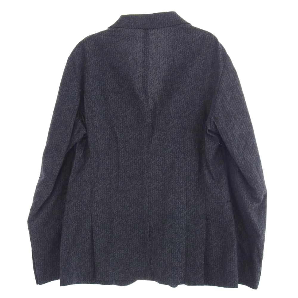Emporio Armani エンポリオ・アルマーニ Tailored Jacket テーラード ジャケット ネイビー ネイビー系 グレー系 EU 50【中古】