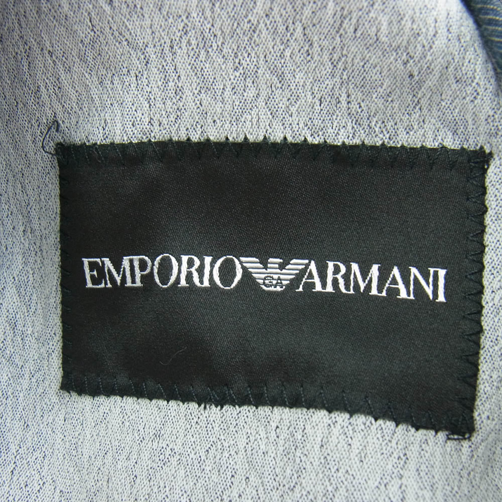Emporio Armani エンポリオ・アルマーニ Tailored Jacket テーラード ジャケット ネイビー ネイビー系 グレー系 EU 50【中古】