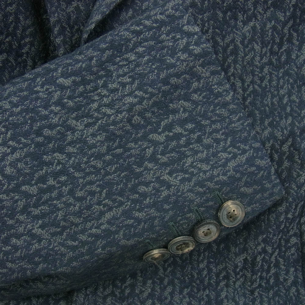 Emporio Armani エンポリオ・アルマーニ Tailored Jacket テーラード ジャケット ネイビー ネイビー系 グレー系 EU 50【中古】