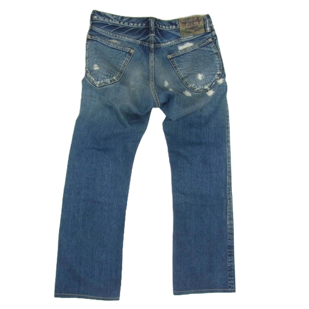 BLUE BLUE ブルーブルー ダメージ加工 デニムパンツ ジーンズ インディゴブルー系 31【中古】