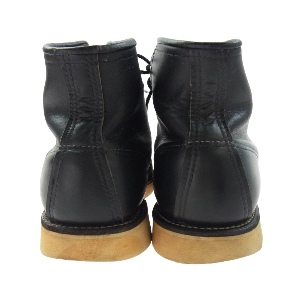 RED WING レッドウィング 8179 90S 四角犬タグ アイリッシュセッター 6インチ モックトゥ ブーツ ブラック系 US8.5E【中古】