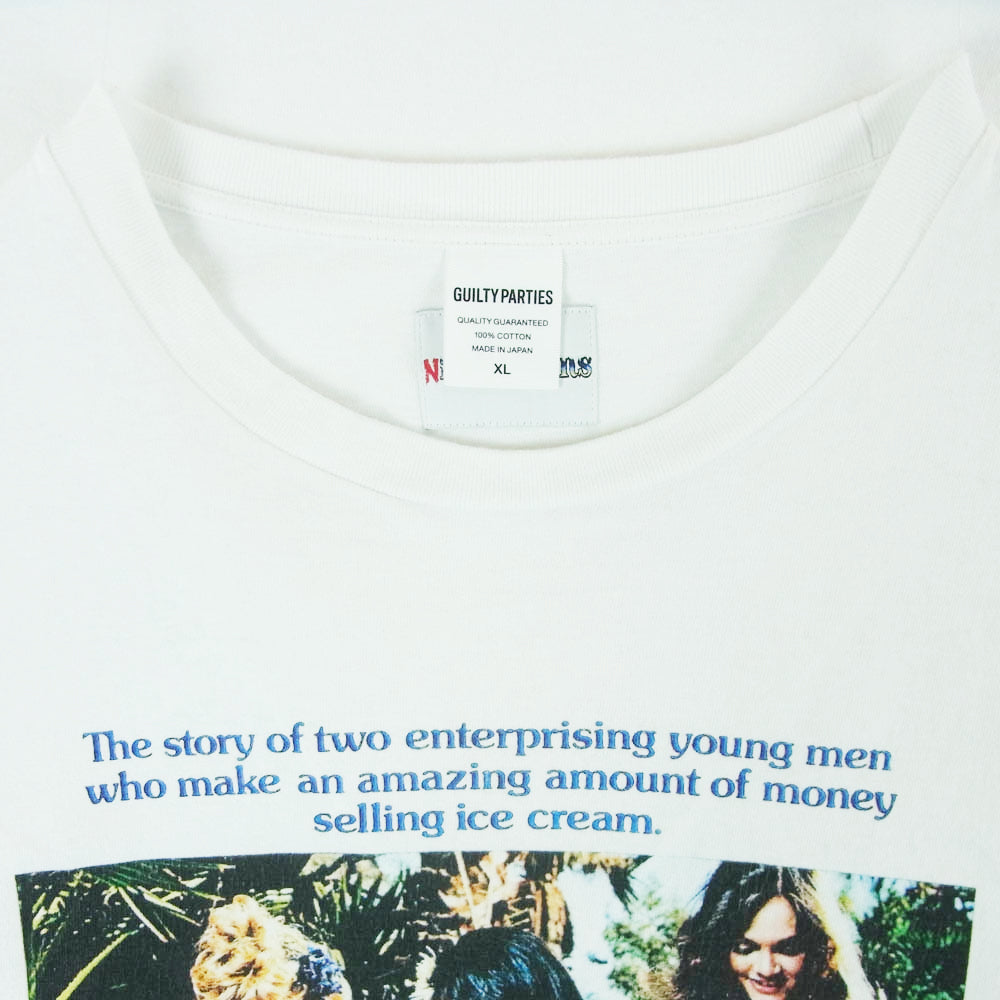 WACKO MARIA ワコマリア NICE DREAMS WASHED HEAVY WEIGHT CREW NECK T-SHIRT チーチ＆チョン 半袖 Tシャツ ホワイト系 XL【中古】