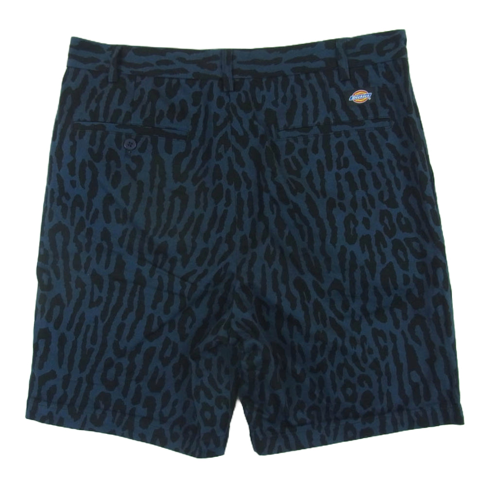 WACKO MARIA ワコマリア DICKIES LEOPARD SHORT TROUSERS レオパード ショーツ ショート パンツ ブルー系 ブラック系 L【中古】