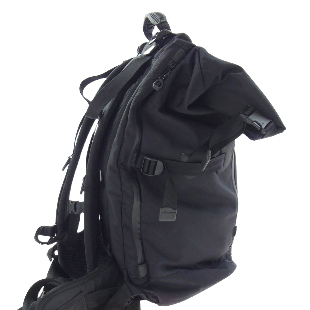 DATUM ロールトップ リュックサック バックパック ブラック系【中古】
