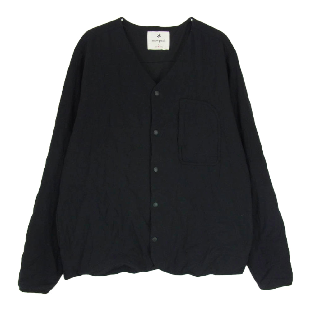snowpeak スノーピーク SW-21SU001 Flexible Insulated Cardigan インサレーション 中綿 カーディガン ジャケット ブラック系 L【中古】