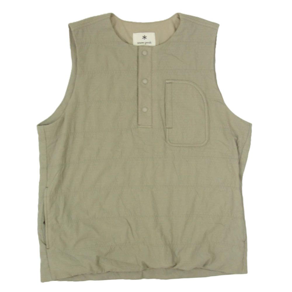 snowpeak スノーピーク SW-21SU005 Flexible Insulated Vest インサレーション 中綿 ベスト プルオーバー カーキ系 M【中古】