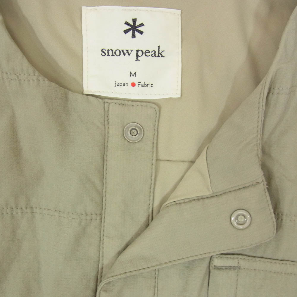 snowpeak スノーピーク SW-21SU005 Flexible Insulated Vest インサレーション 中綿 ベスト プルオーバー カーキ系 M【中古】