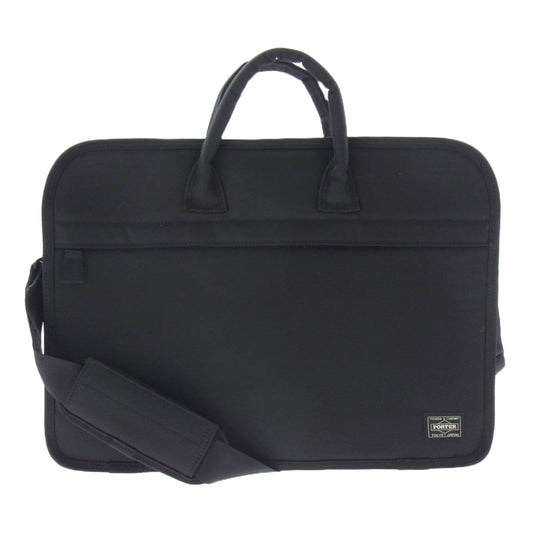 PORTER ポーター POSITION BRIEF CASE ポジション 2WAY ショルダー ブリーフケース ビジネスバッグ ブラック系【中古】