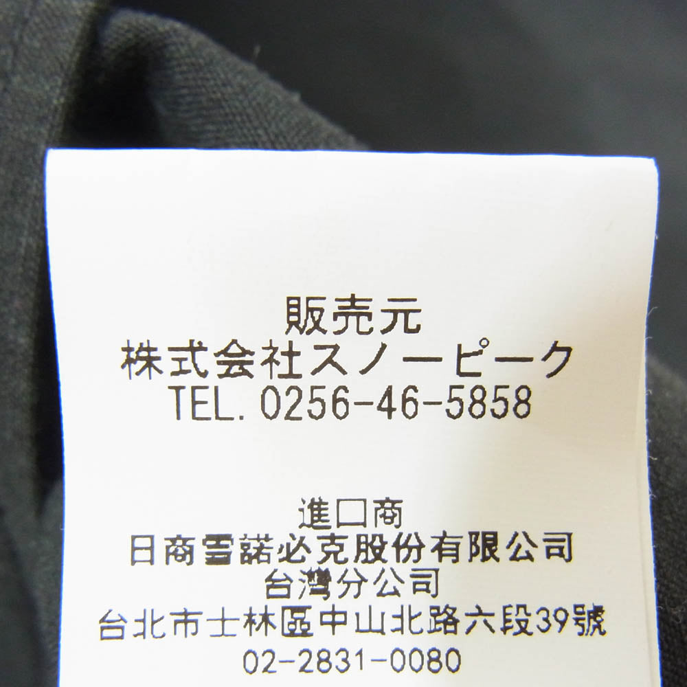 snowpeak スノーピーク JK-20SU102 TAKIBI 焚火 タキビ ベスト ブラック系 M【中古】