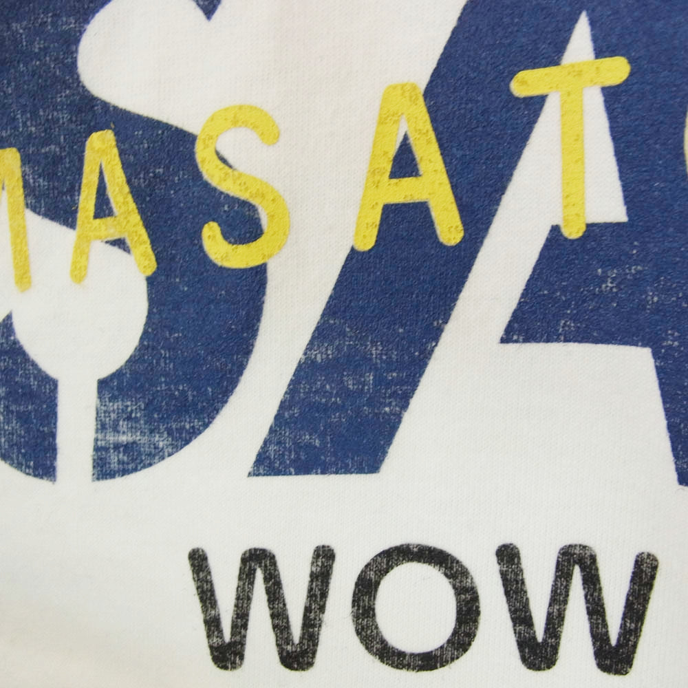 SAPEUR サプール × MASATOSHI HAMADA 浜田雅功 W.W.T プリント Tシャツ 半袖カットソー ホワイト系 L【中古】