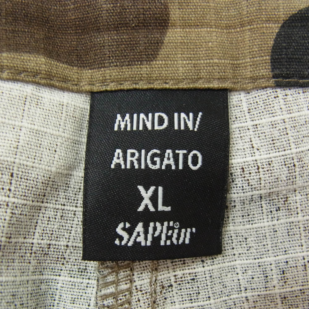 SAPEUR サプール M-65 CARGO PANTS カモフラージュ カーゴパンツ カーキ系 XL【中古】