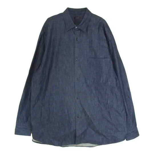 COMOLI コモリ 22AW W03-02004 インディゴ デニム 長袖シャツ インディゴブルー系 4【中古】