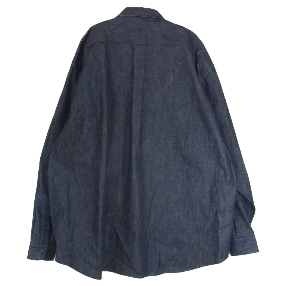 COMOLI コモリ 22AW W03-02004 インディゴ デニム 長袖シャツ インディゴブルー系 4【中古】