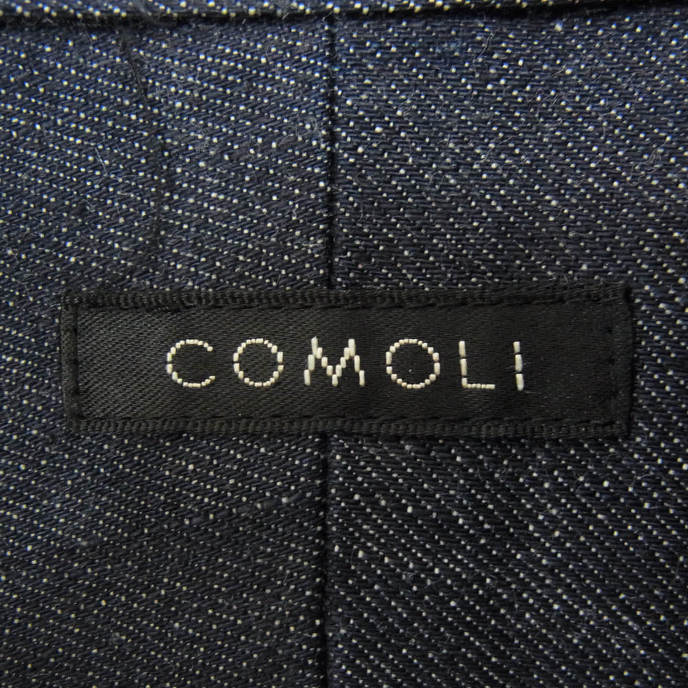 COMOLI コモリ 22AW W03-02004 インディゴ デニム 長袖シャツ インディゴブルー系 4【中古】