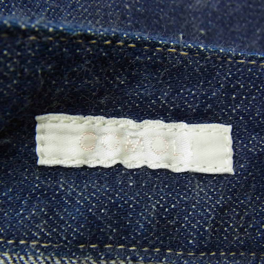 COMOLI コモリ 22SS V01-03001 ベルテッド デニムパンツ インディゴブルー系 3【中古】