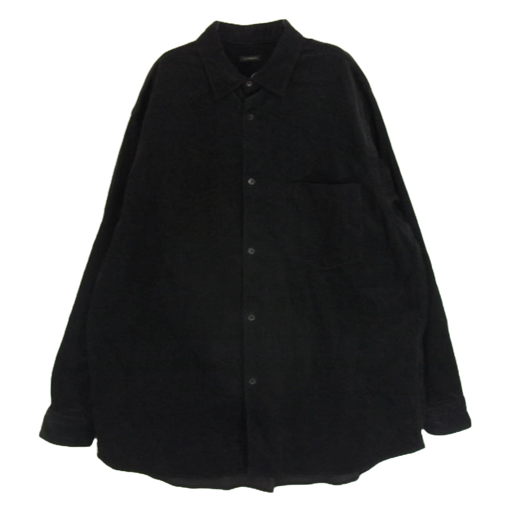 COMOLI コモリ 24AW A03-02004 コーデュロイ コモリ 長袖シャツ ブラック系 5【中古】