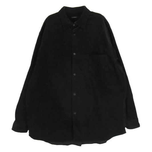 COMOLI コモリ 24AW A03-02004 コーデュロイ コモリ 長袖シャツ ブラック系 5【中古】