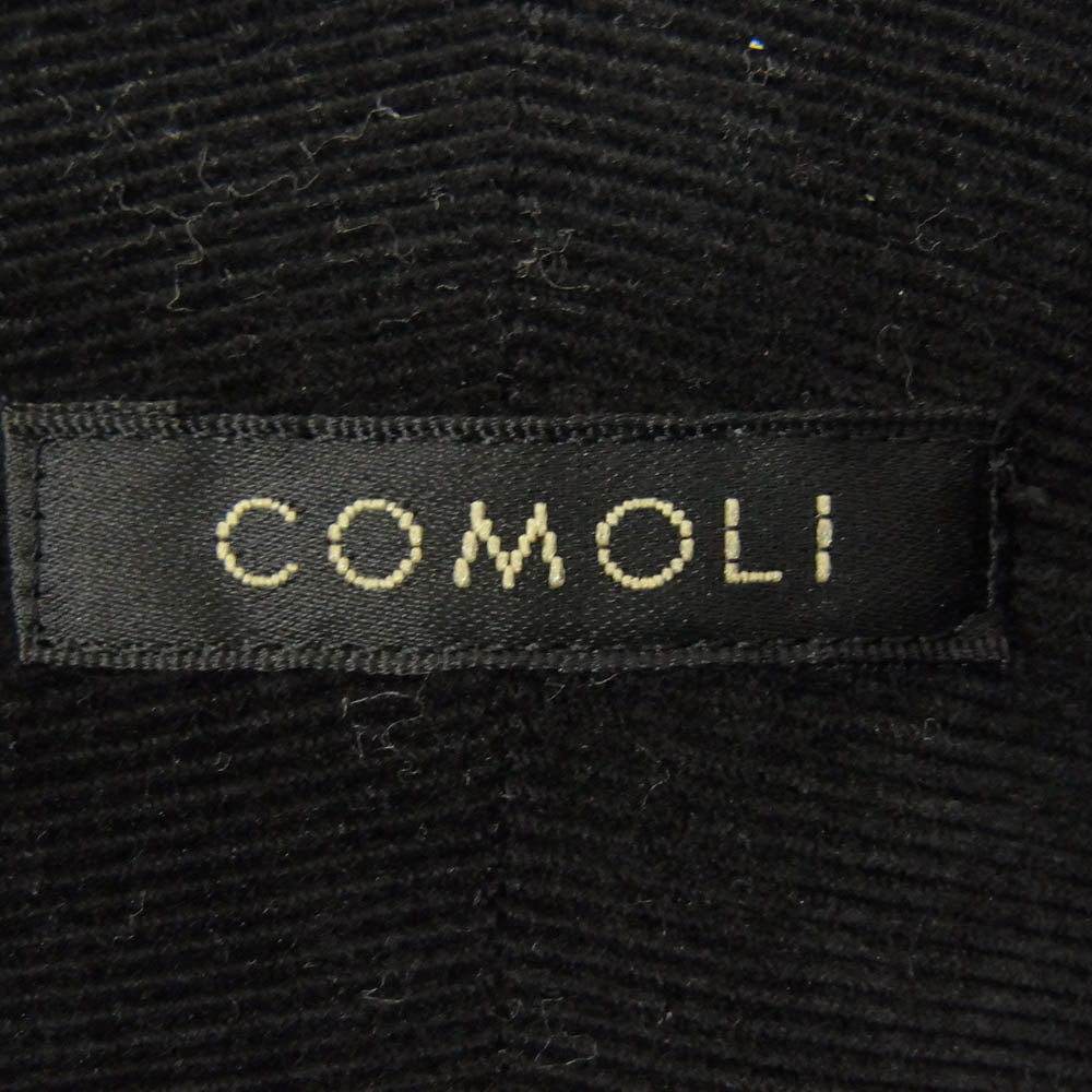 COMOLI コモリ 24AW A03-02004 コーデュロイ コモリ 長袖シャツ ブラック系 5【中古】