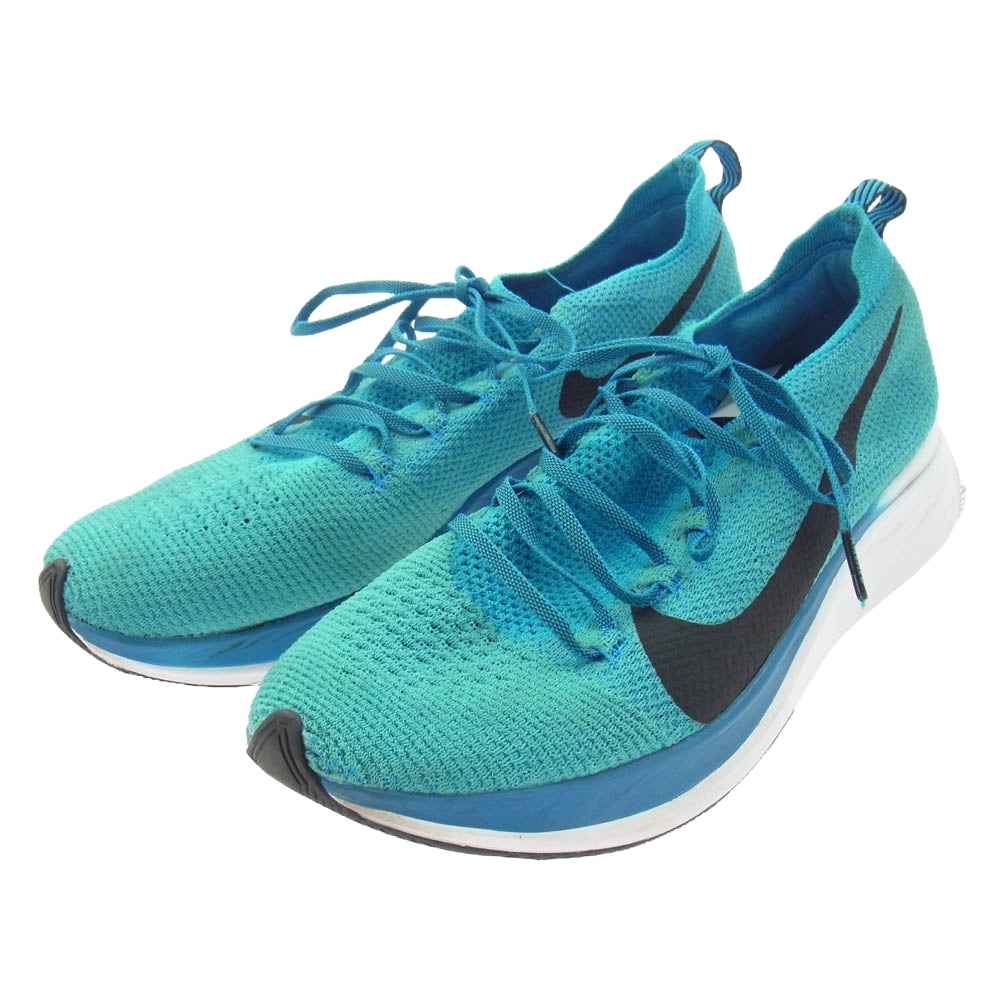 NIKE ナイキ AR4561-401 Zoom Fly Flyknit  ズームフライ フライニット ランニングシューズ スニーカー ライトブルー系 25.5cm【中古】