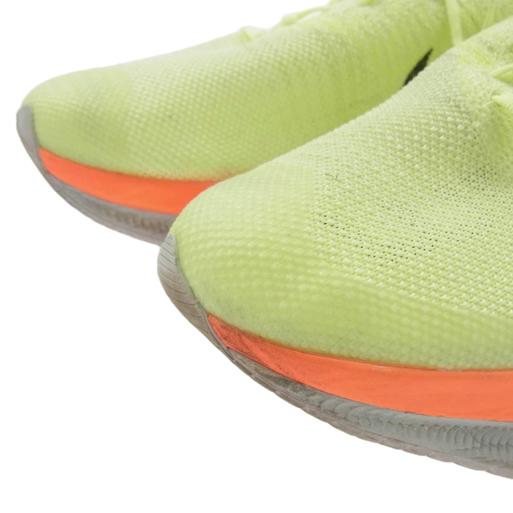 NIKE ナイキ CI9923-700 Air Zoom Tempo Next% Flyknit エアズーム テンポ ネクスト% フライニット ランニングシューズ スニーカー イエロー系 25.5cm【中古】