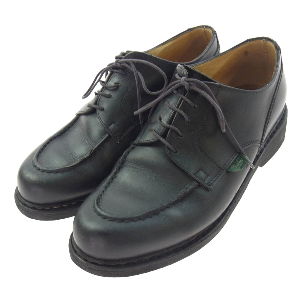 Paraboot パラブーツ 58554 CHAMBORD シャンボード Uチップ レザー シューズ ブラック系 6F【中古】