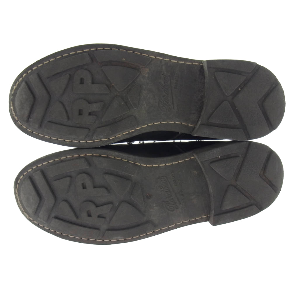 Paraboot パラブーツ 58554 CHAMBORD シャンボード Uチップ レザー シューズ ブラック系 6F【中古】