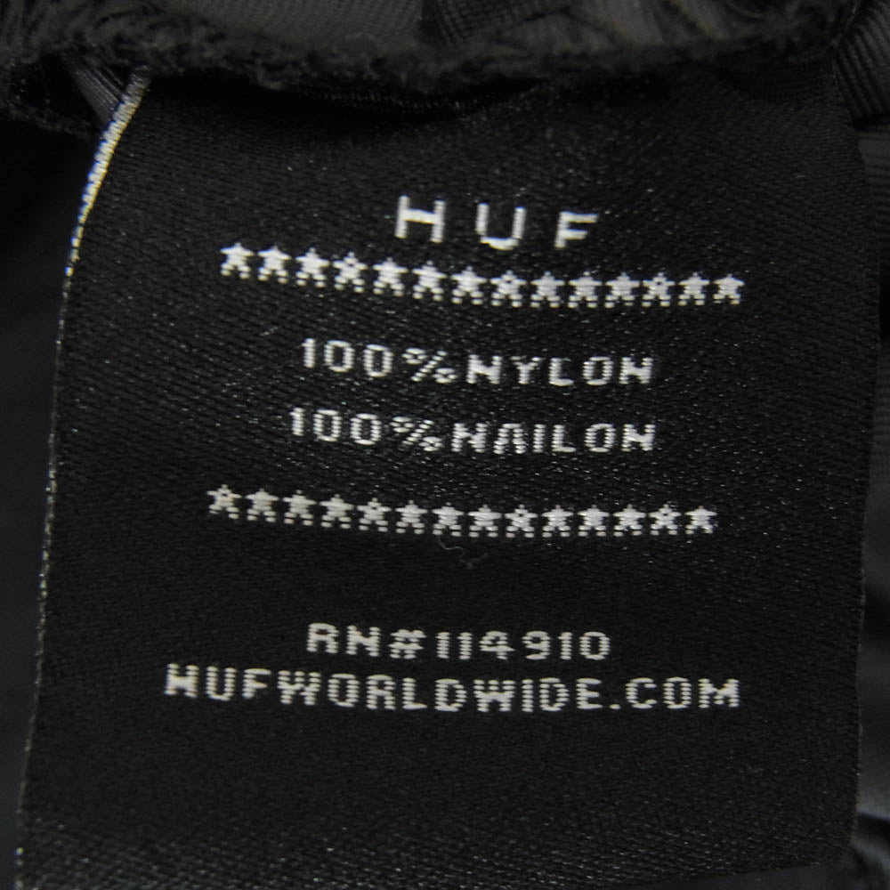 HUF ハフ × SORAYAMA 空山基 ANORAK JACKET バックプリント ナイロン アノラックジャケット ブラック系 L【中古】