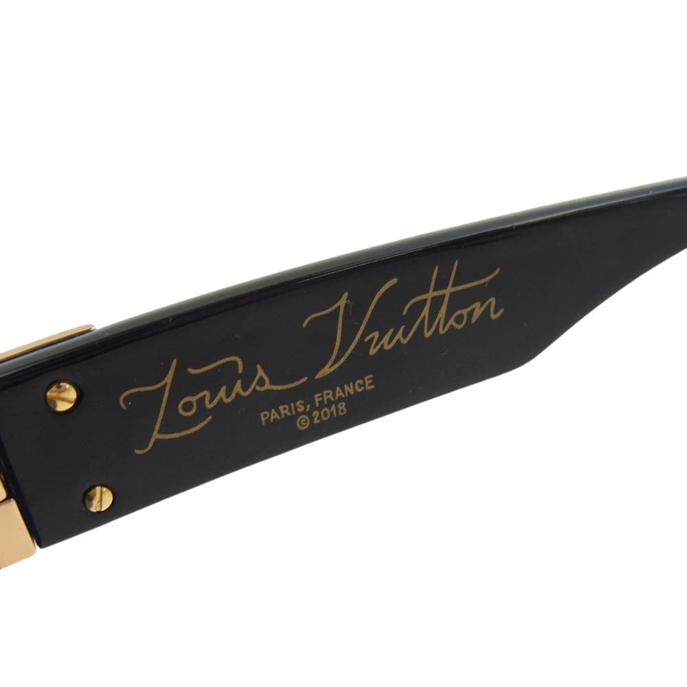 LOUIS VUITTON ルイ・ヴィトン Z1165E ミリオネア サングラス アイウェア ブラック系【中古】