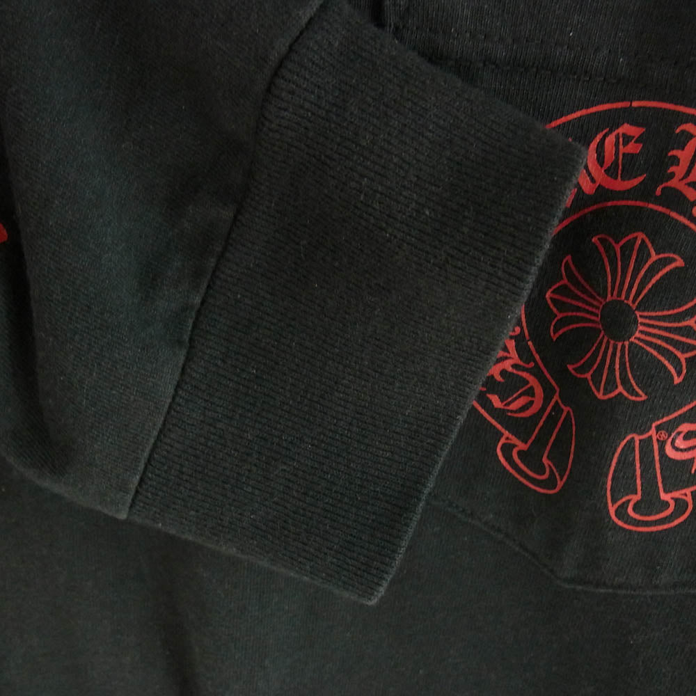 CHROME HEARTS クロムハーツ（原本無） OLD NEW YORK Horseshoe L/S Tee  オールド ニューヨーク限定 ホースシュー ロングスリーブ カットソー 長袖 ブラック系 L【中古】
