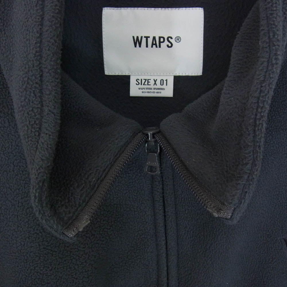 WTAPS ダブルタップス 232ATDT-CSM32 CHIEF SWEATER  Poly League チーフ セーター ポリ リーグ フリース ジャケット ブラック系 X01【中古】