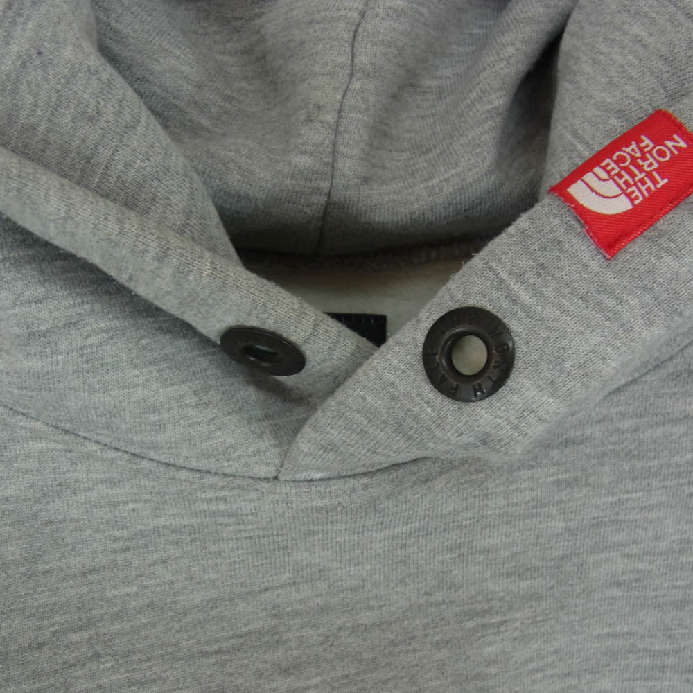 THE NORTH FACE ノースフェイス NT61822R BIG HOODIE ロゴ刺繍 ビック スウェット プルオーバー パーカー グレー系 L【中古】