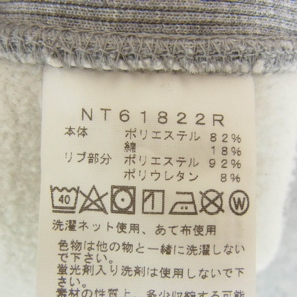 THE NORTH FACE ノースフェイス NT61822R BIG HOODIE ロゴ刺繍 ビック スウェット プルオーバー パーカー グレー系 L【中古】