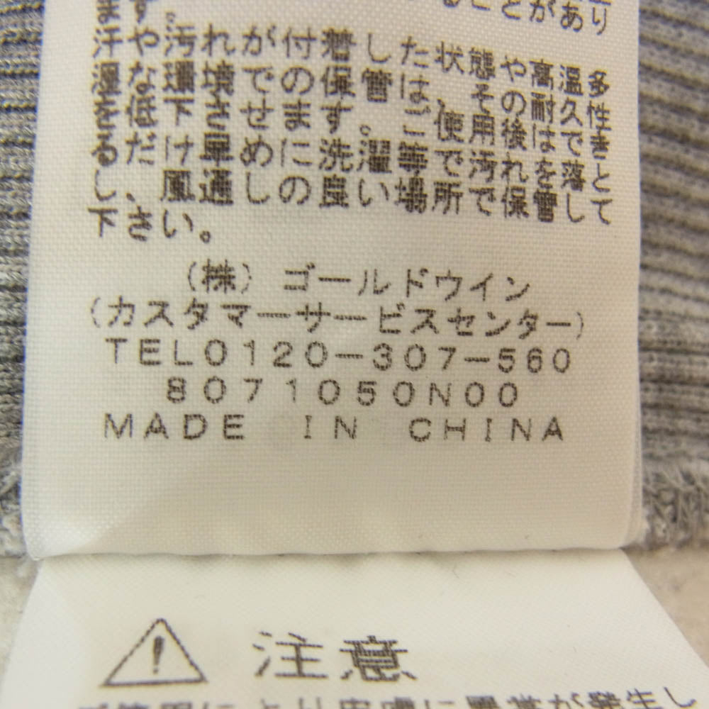 THE NORTH FACE ノースフェイス NT61822R BIG HOODIE ロゴ刺繍 ビック スウェット プルオーバー パーカー グレー系 L【中古】