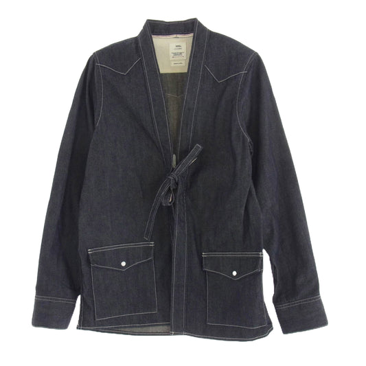 VISVIM ビズビム 20SS 0320105007001 WMV ダブリューエムブイ SS LHAMO SHIRT LONG W ONE WASH ワン ウォッシュ ジャケット ラモ シャツ インディゴブルー系 1【中古】