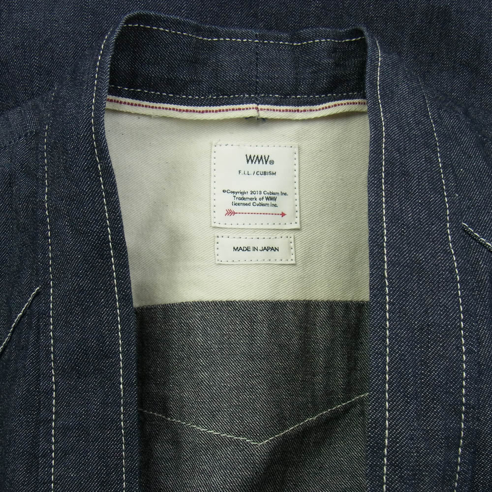 VISVIM ビズビム 20SS 0320105007001 WMV ダブリューエムブイ SS LHAMO SHIRT LONG W ONE WASH ワン ウォッシュ ジャケット ラモ シャツ インディゴブルー系 1【中古】