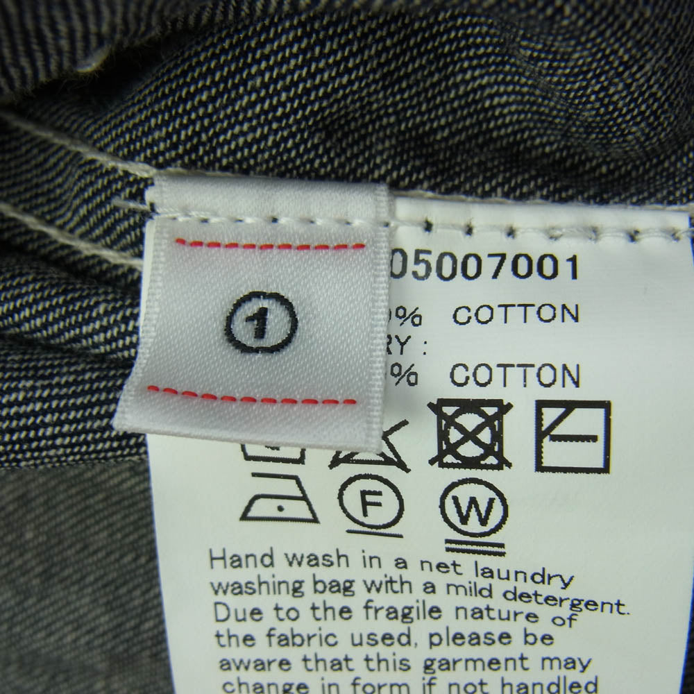 VISVIM ビズビム 20SS 0320105007001 WMV ダブリューエムブイ SS LHAMO SHIRT LONG W ONE WASH ワン ウォッシュ ジャケット ラモ シャツ インディゴブルー系 1【中古】
