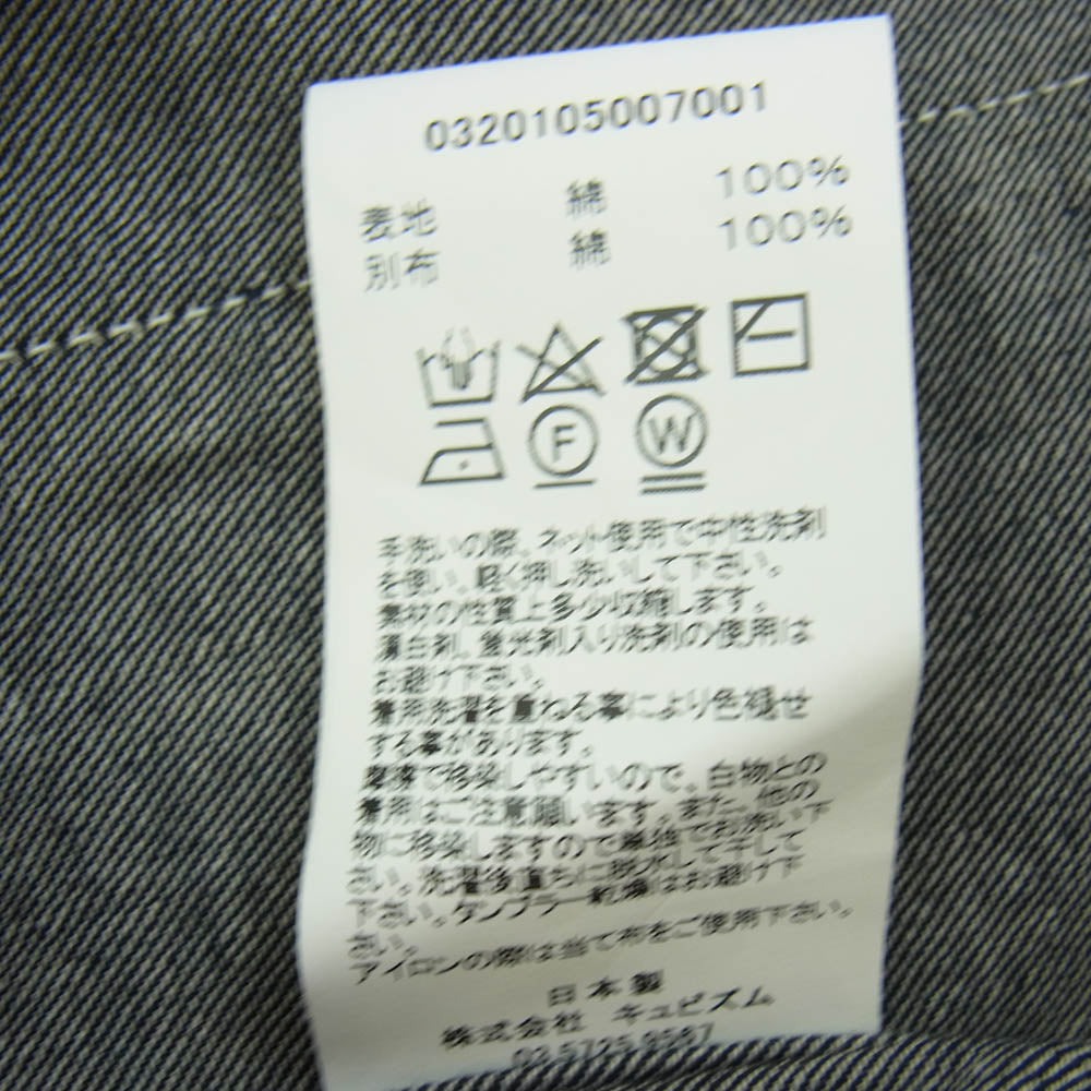 VISVIM ビズビム 20SS 0320105007001 WMV ダブリューエムブイ SS LHAMO SHIRT LONG W ONE WASH ワン ウォッシュ ジャケット ラモ シャツ インディゴブルー系 1【中古】