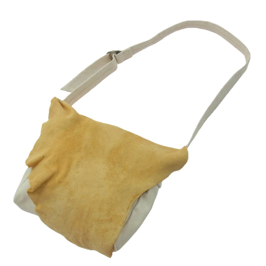 VISVIM ビズビム 24AW 0224903003009 ICT UT SATCHEL S IVORY サッチェル アイボリー ショルダー バッグ オフホワイト系 イエロー系【極上美品】【中古】