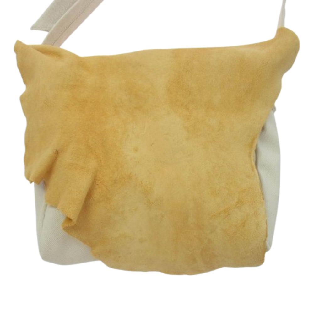 VISVIM ビズビム 24AW 0224903003009 ICT UT SATCHEL S IVORY サッチェル アイボリー ショルダー バッグ オフホワイト系 イエロー系【極上美品】【中古】