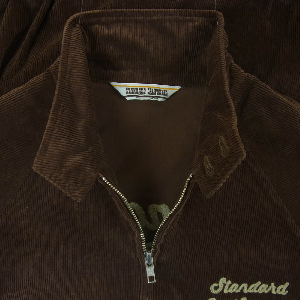 STANDARD CALIFORNIA スタンダードカリフォルニア SD Corduroy Harrington jacket コーデュロイ ハリントン ジャケット ブラウン系 M【極上美品】【中古】