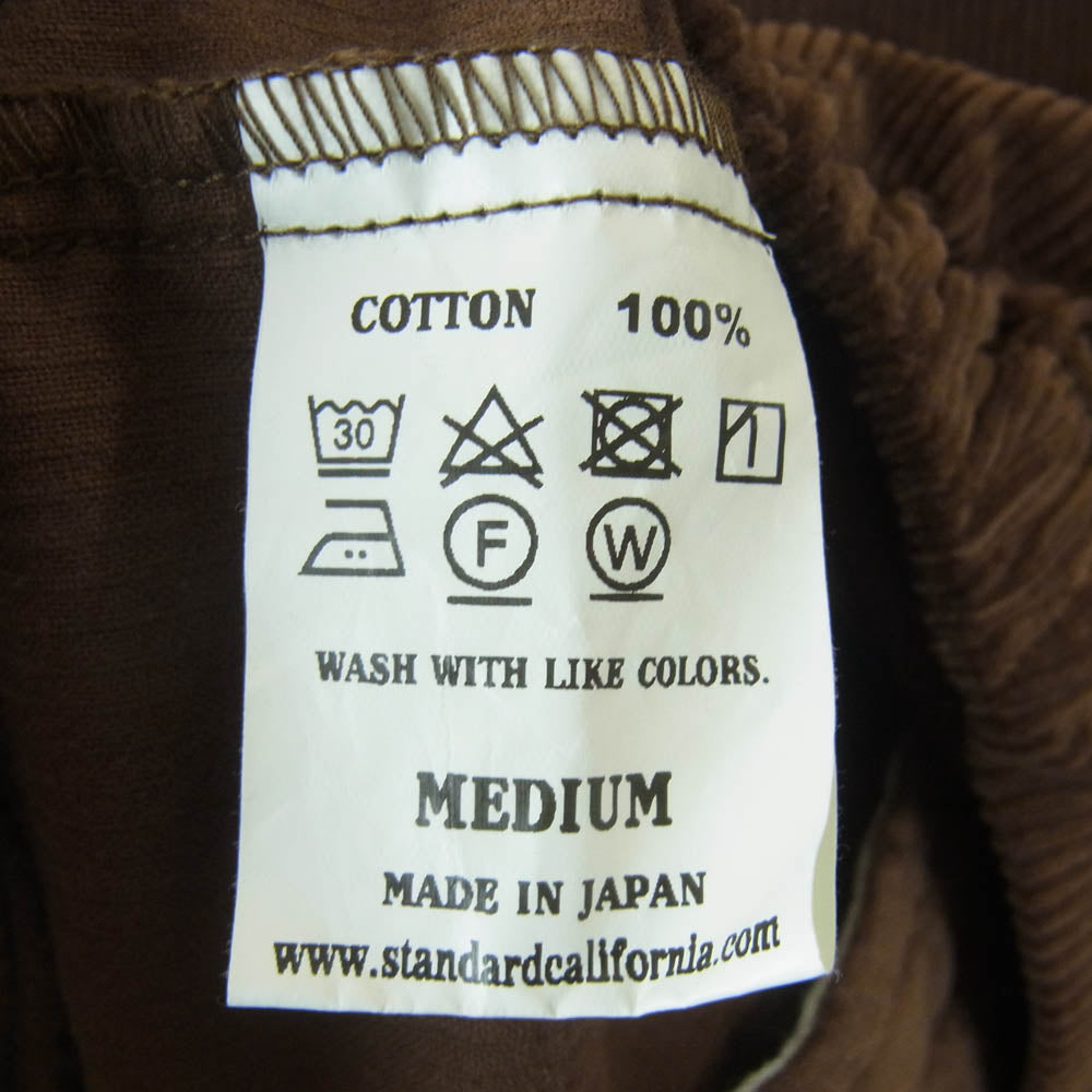 STANDARD CALIFORNIA スタンダードカリフォルニア SD Corduroy Harrington jacket コーデュロイ ハリントン ジャケット ブラウン系 M【極上美品】【中古】