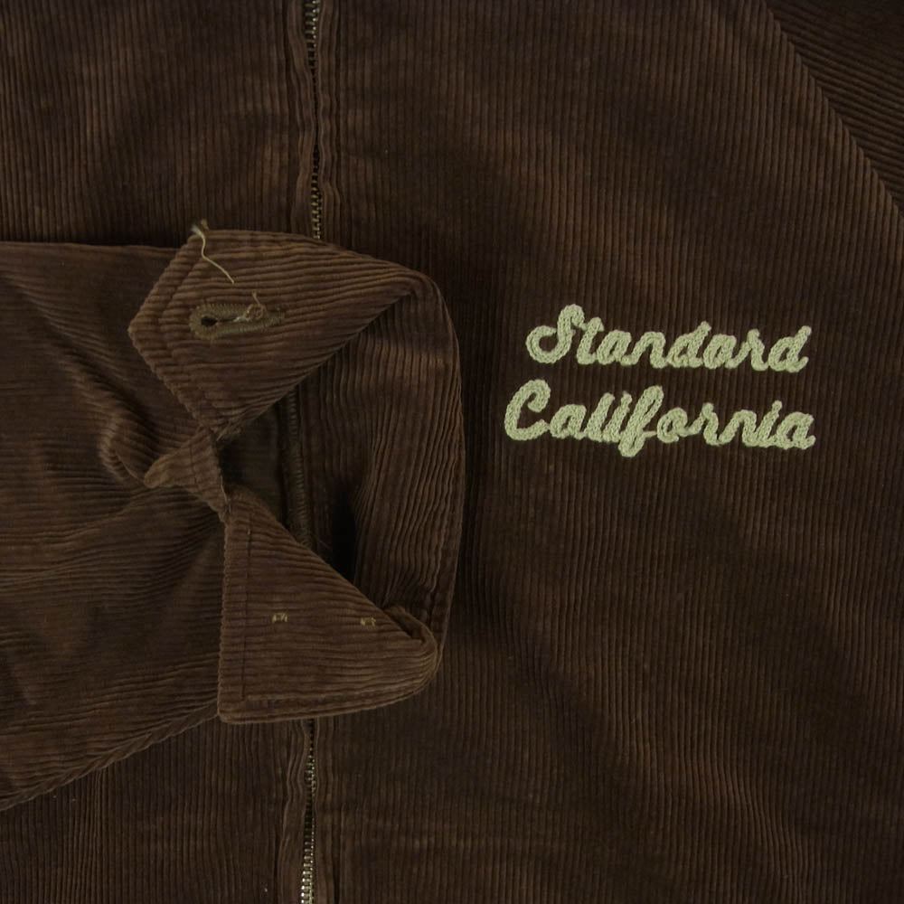 STANDARD CALIFORNIA スタンダードカリフォルニア SD Corduroy Harrington jacket コーデュロイ ハリントン ジャケット ブラウン系 M【極上美品】【中古】
