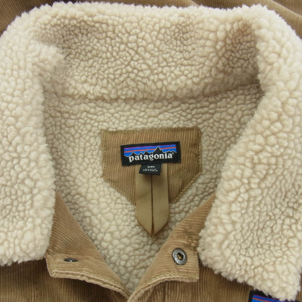 patagonia パタゴニア 19AW 26520 19年製 Pile Lined Trucker Jacket パイル ラインド トラッカー ボア ジャケット ライトブラウン系 XXL【中古】