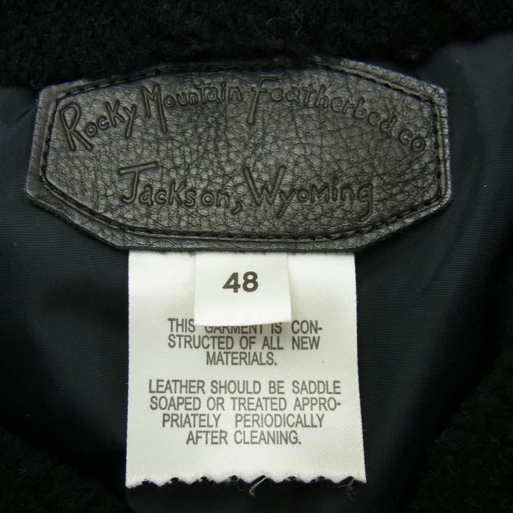 Rocky Mountain FeatherBed ロッキーマウンテンフェザーベッド 200-212-06 HERITAGE COLLECTION DOWN JACKET ダウン ジャケット ブラック系 48【中古】