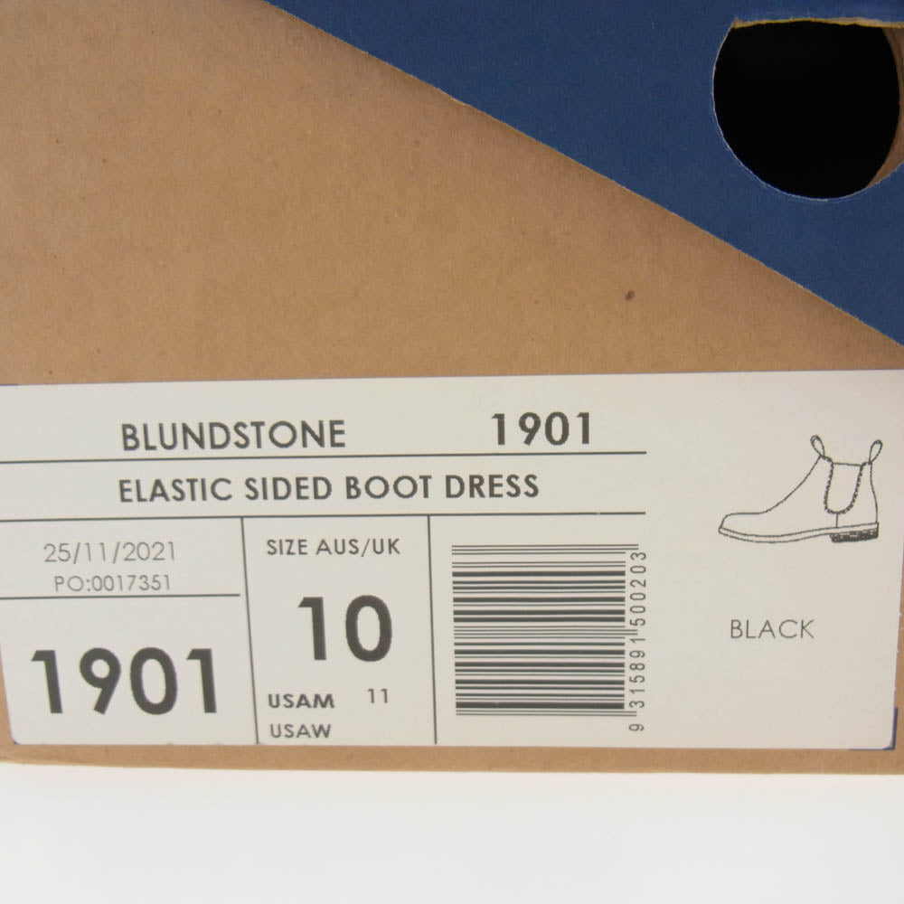 ブランドストーン BS1901 ELASTIC SIDED BOOTS DRESS ポインテッドトゥ サイドゴア ブーツ ブラック系 10【極上美品】【中古】