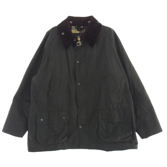 Barbour バブアー 1902066 英国製 縦ワラント BEDALE JACKET ビデイル オイルド ジャケット カーキ系 C46/117CM【中古】